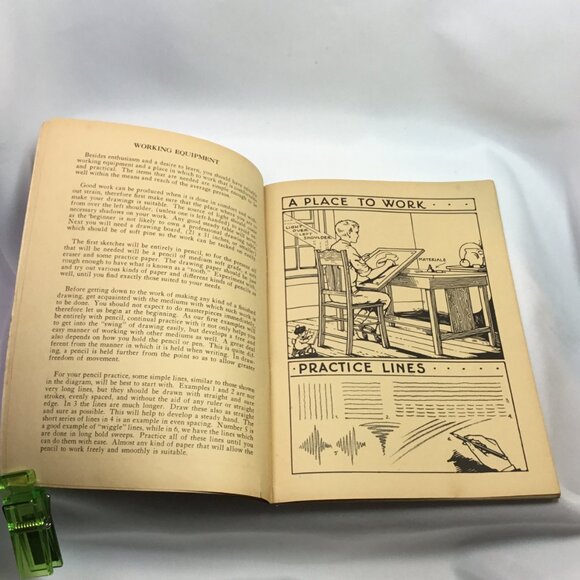 1937 Hobby Craft Points on Sketching George Carlson Treasure Chest Publications - Picture 6 of 9
